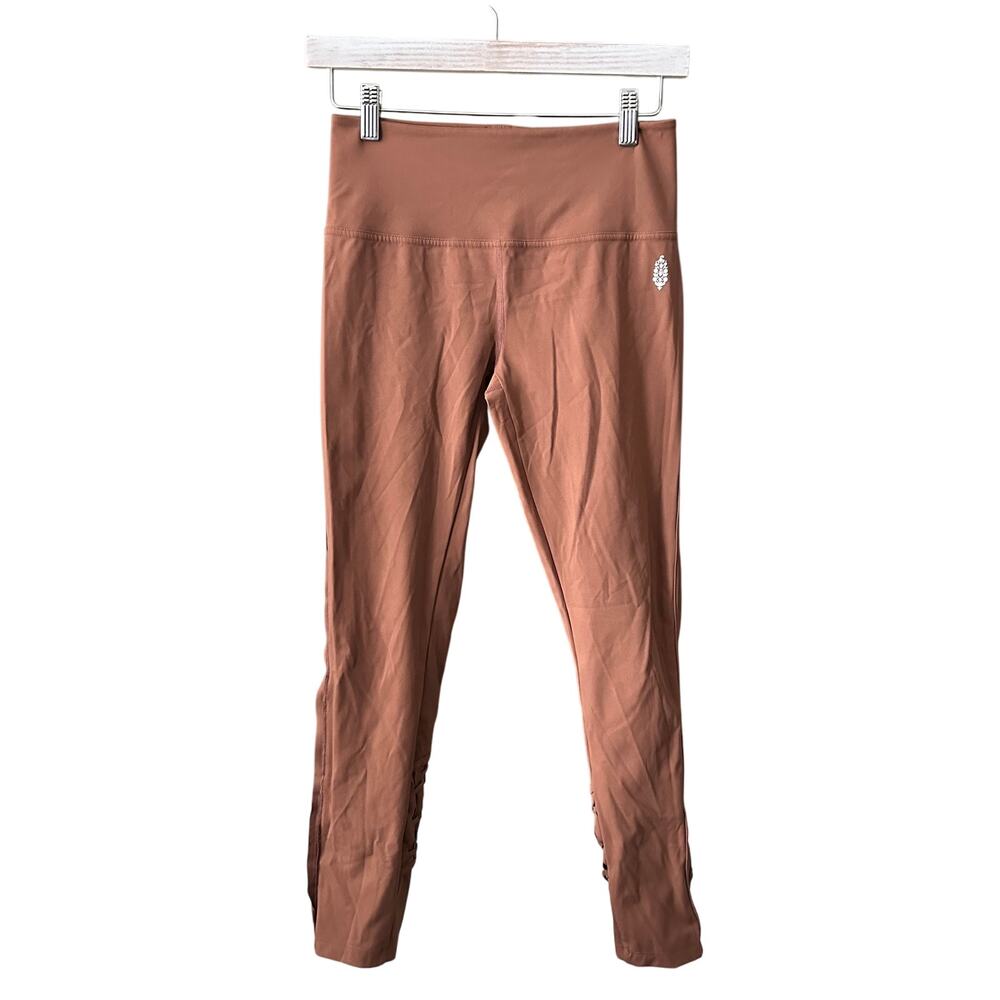 Free People Revelation Leggings Shadowboxer Small Macrame Lattice Yoga - Picture 2 of 6